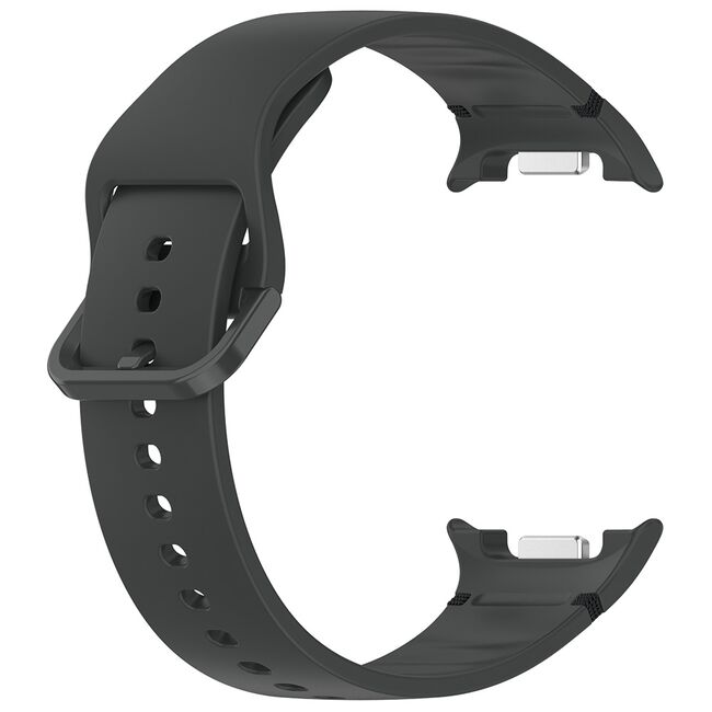 Curea pentru smartwatch Samsung Galaxy Watch 8 40mm/ Watch 8 44mm / Watch 8 Classic - Quickfit din silicon- Negru denim