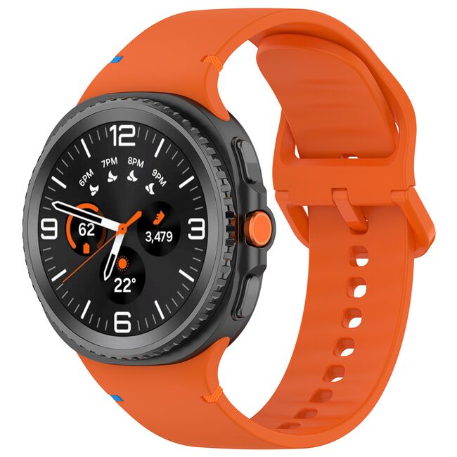 Curea pentru smartwatch Samsung Galaxy Watch 8 40mm/ Watch 8 44mm / Watch 8 Classic - Quickfit din silicon- Portocaliu