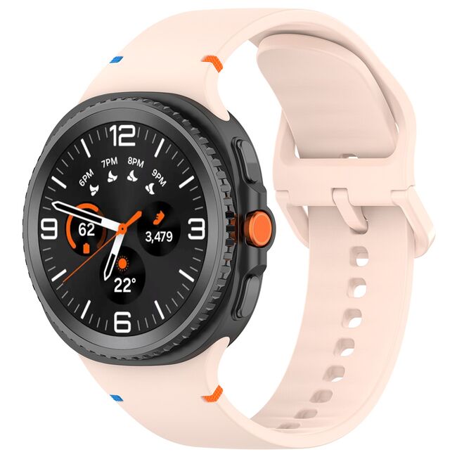 Curea pentru smartwatch Samsung Galaxy Watch 8 40mm/ Watch 8 44mm / Watch 8 Classic - Quickfit din silicon- Roz neon