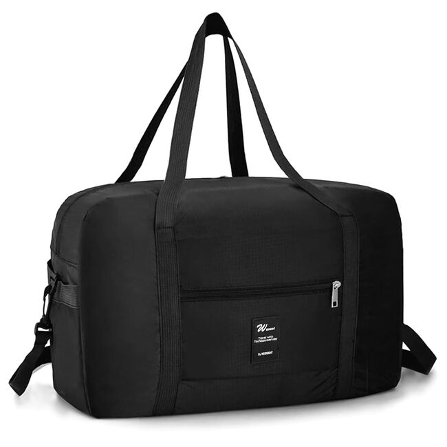 Geanta de Voiaj SmartFold 36L Multifunctionala – Cabina Avion, Sport, Vacante, Impermeabilă, Ultra Usoara, cu Curea Reglabila – Negru