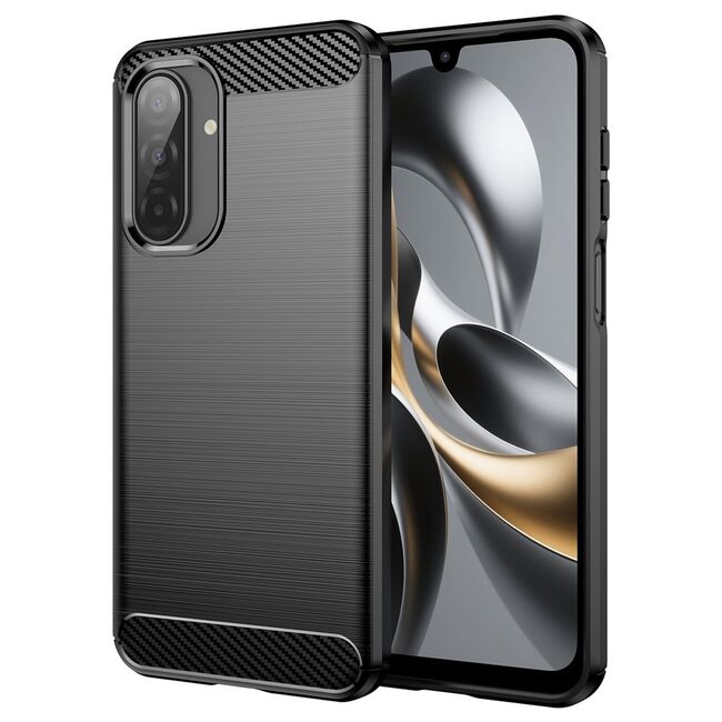 Husa pentru Samsung Galaxy A17 Carbon Liquid Silicone, Negru