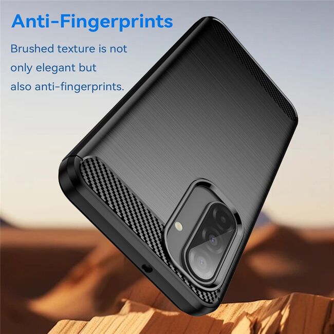 Husa pentru Samsung Galaxy A17 Carbon Liquid Silicone, Negru
