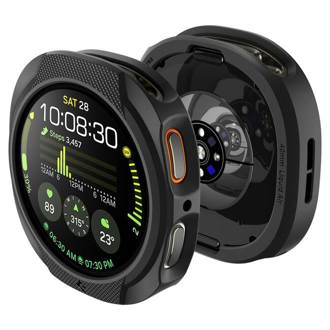 Husa pentru Samsung Galaxy Watch 8 44mm - Spigen Liquid Air - Negru mat