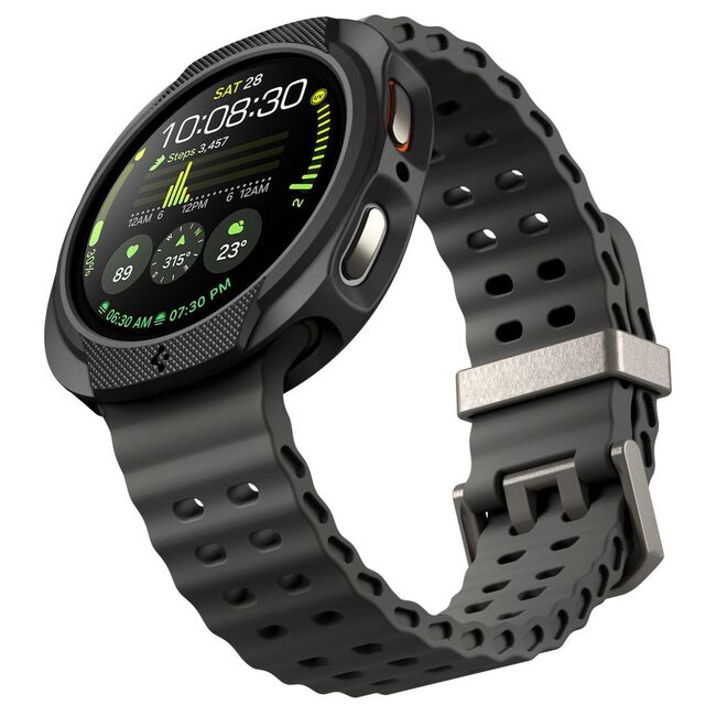 Husa pentru Samsung Galaxy Watch 8 44mm - Spigen Liquid Air - Negru mat