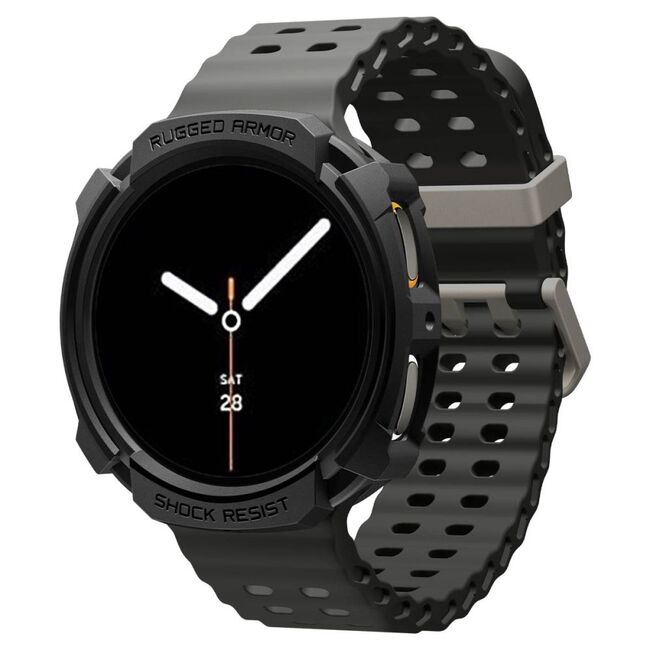 Husa pentru Samsung Galaxy Watch 8 44mm - Spigen Rugged Armor - Negru Mat
