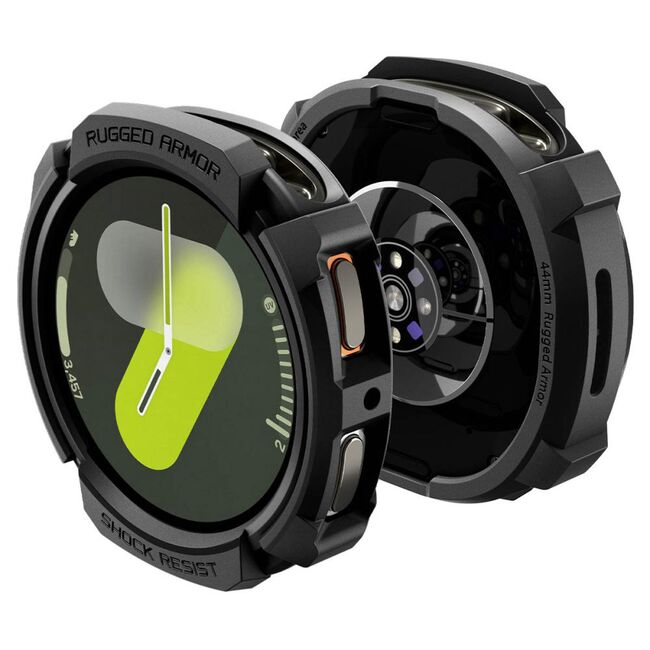 Husa pentru Samsung Galaxy Watch 8 44mm - Spigen Rugged Armor - Negru Mat