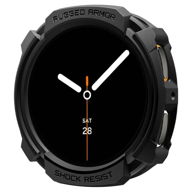 Husa pentru Samsung Galaxy Watch 8 44mm - Spigen Rugged Armor - Negru Mat