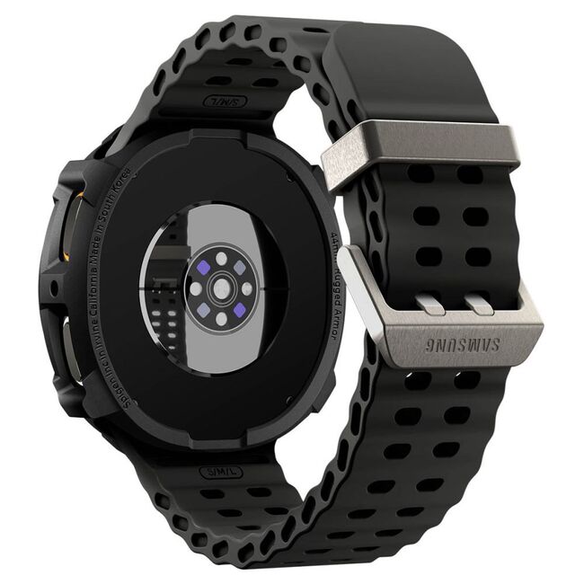 Husa pentru Samsung Galaxy Watch 8 44mm - Spigen Rugged Armor - Negru Mat
