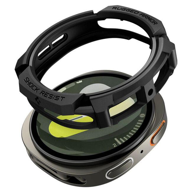 Husa pentru Samsung Galaxy Watch 8 44mm - Spigen Rugged Armor - Negru Mat