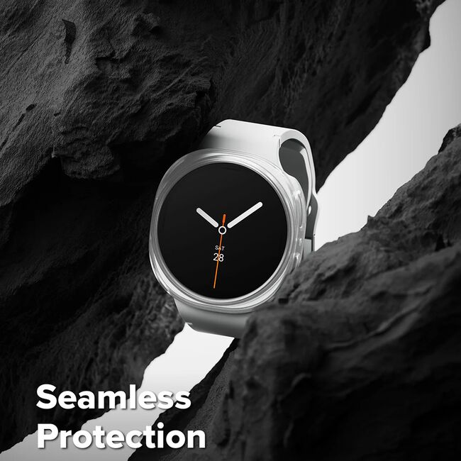 Husa pentru Samsung Galaxy Watch 8 Classic (set 2) - Ringke Slim - Clear / Alpine Clear