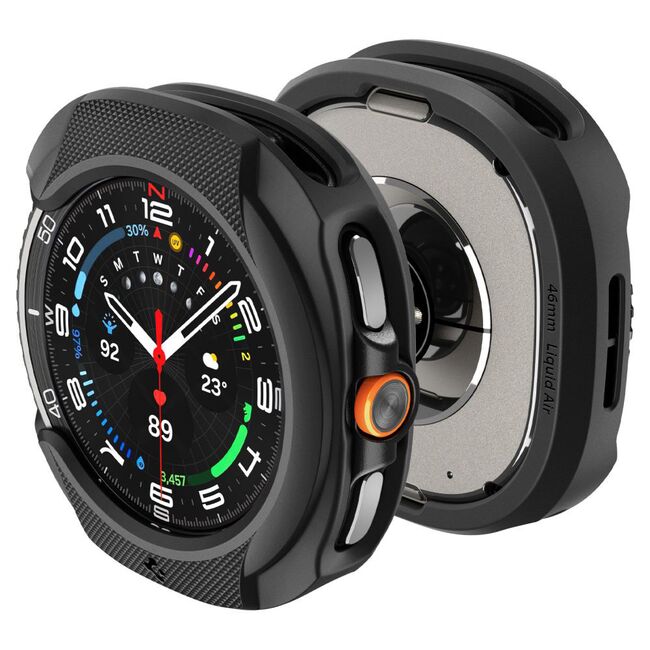 Husa pentru Samsung Galaxy Watch 8 Classic - Spigen Liquid Air - Negru mat