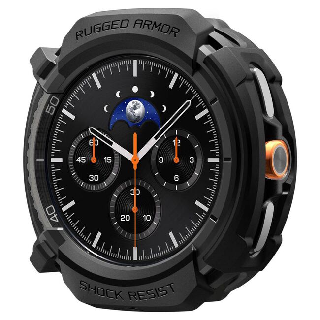 Husa pentru Samsung Galaxy Watch 8 Classic - Spigen Rugged Armor - Negru mat