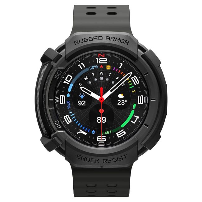 Husa pentru Samsung Galaxy Watch 8 Classic - Spigen Rugged Armor - Negru mat