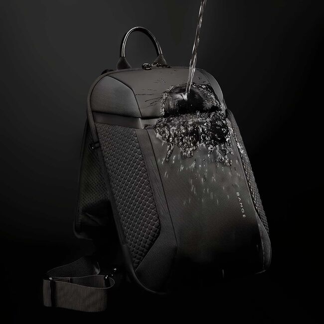 Rucsac Monostrap Sling AeroFlex SoloPack 8L Impermeabil pentru, Design Ergonomic, Ultra Ușor, Compartiment Protejat, Spate Ventilat, pentru Calatorii / Job / Scoala – Negru