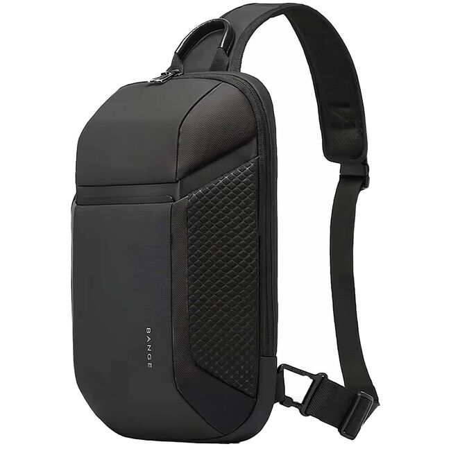 Rucsac Monostrap Sling AeroFlex SoloPack 8L Impermeabil pentru, Design Ergonomic, Ultra Ușor, Compartiment Protejat, Spate Ventilat, pentru Calatorii / Job / Scoala – Negru