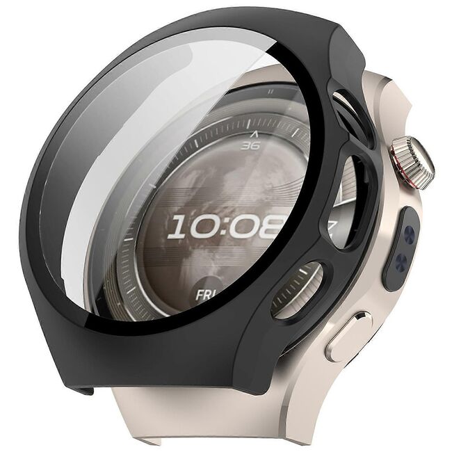 Set de Protecție 360° pentru Huawei Watch 5 42mm – Carcasa cu protectie ecran, Claritate HD, Design Elegant - Negru