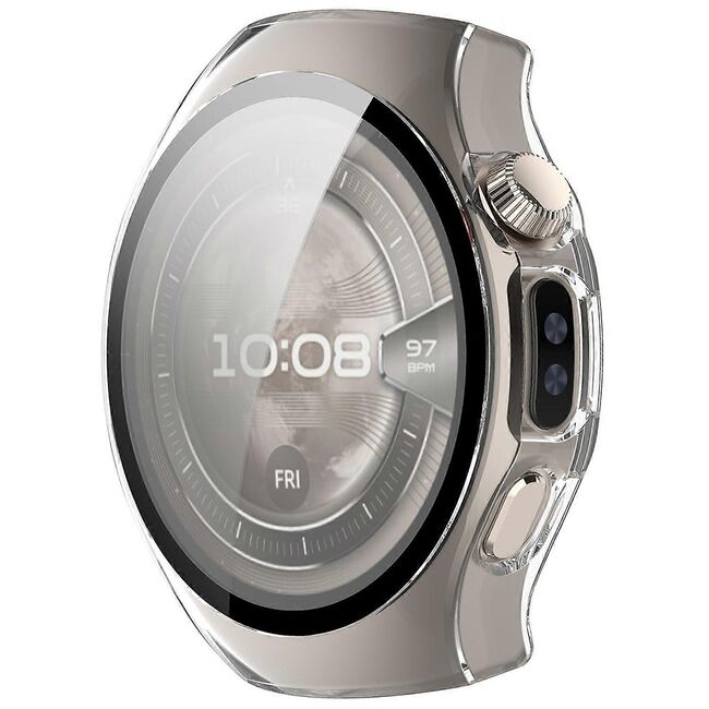 Set de Protecție 360° pentru Huawei Watch 5 46mm – Carcasa cu protectie ecran, Claritate HD, Design Elegant - Transparent