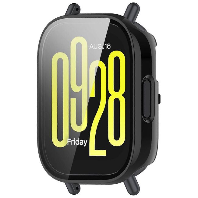 Set de Protecție 360° pentru Xiaomi Redmi Watch 5 Active – Carcasa cu protectie ecran, Claritate HD, Design Elegant - Negru