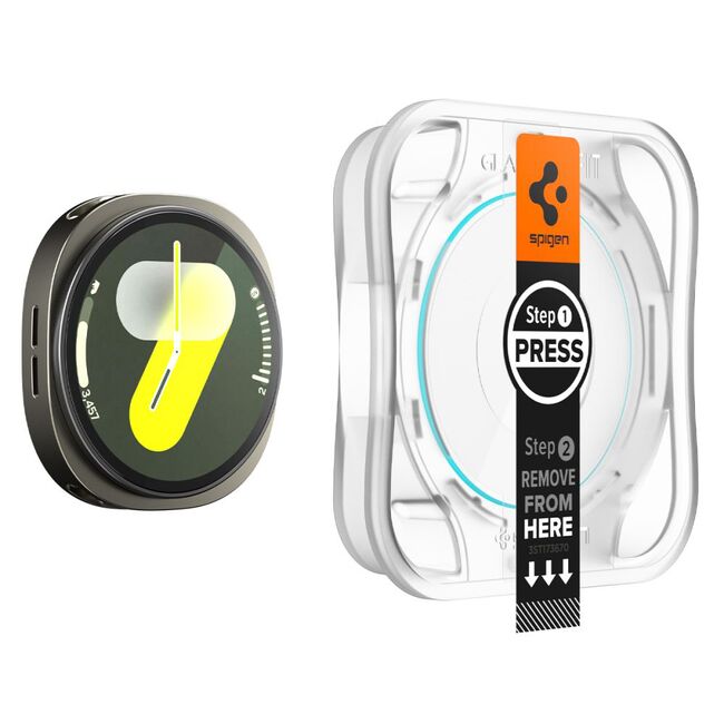 Folie pentru Samsung Galaxy Watch 8 40mm (set 2) - Spigen Glas.TR EZ FIT - Clear
