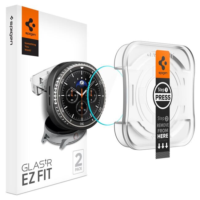 Folie pentru Samsung Galaxy Watch 8 Classic (set 2) - Spigen Glas.TR EZ FIT - Clear