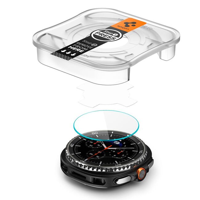 Folie pentru Samsung Galaxy Watch 8 Classic (set 2) - Spigen Glas.TR EZ FIT - Clear