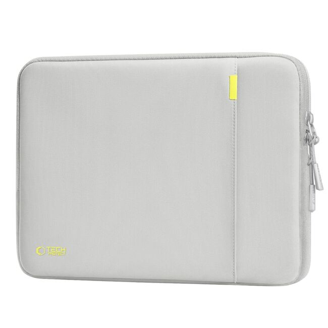 Husă Premium Laptop 13–14” cu Protecție Triplă, Compartiment Accesorii și Design Slim – Compatibilă cu MacBook, ASUS, Lenovo, HP, Dell, gri