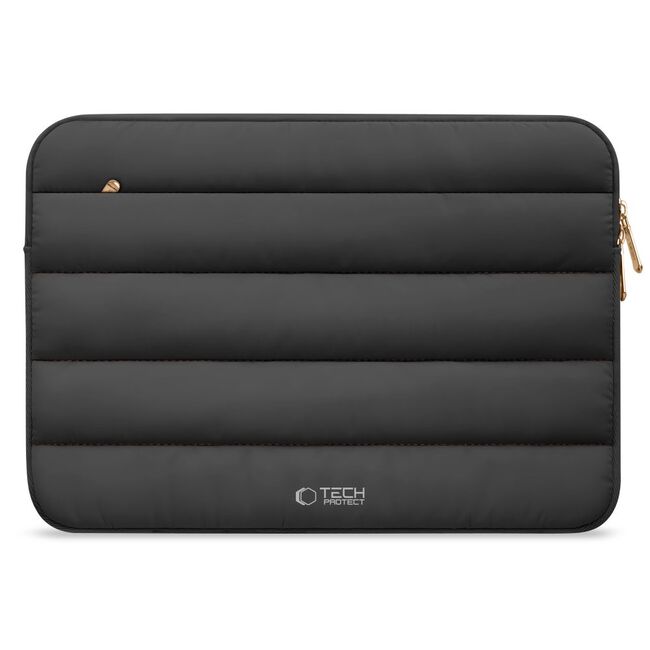 Husă Laptop Fluffy 13-14” – Design Soft Premium, Interior Plusat, Compartiment Accesorii, Protecție Antișoc – Compatibilă cu MacBook, Lenovo, ASUS, Dell, negru