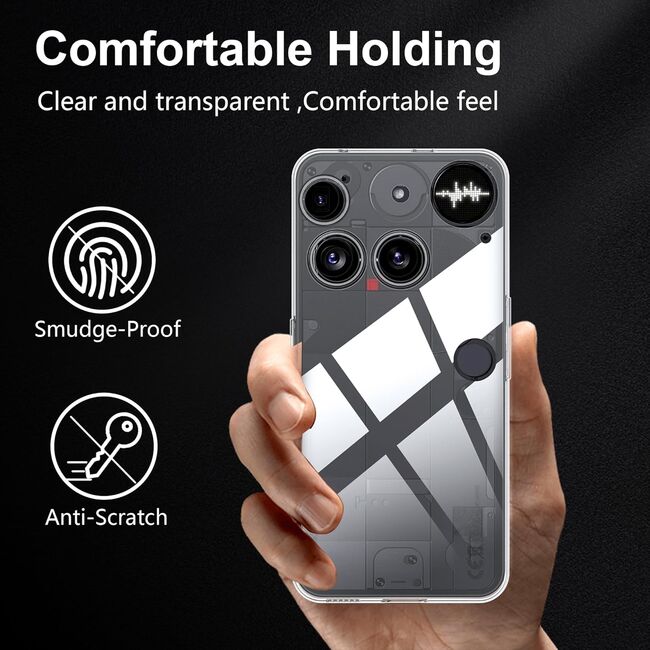 Husa pentru Nothing Phone (3) Slim Anti-Shock 1.5mm, cu protectie lentile, Transparent