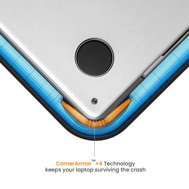 Husă Premium Laptop 13–14” cu Protecție Triplă, Compartiment Accesorii și Design Slim – Compatibilă cu MacBook, ASUS, Lenovo, HP, Dell, navy blue