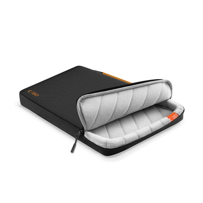 Geantă Elegantă cu Protecție Sporită pentru Laptop 15.6"-16", Cu Mânere din Piele, Buzunar Frontal și Suport AirTag – Ideală pentru Transport Business și Urban, negru