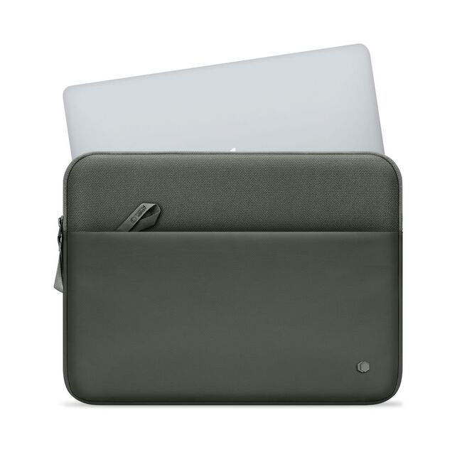 Husă Laptop Premium 13–14” pentru MacBook, Lenovo, ASUS – Design Slim, Interior Căptușit, Compartiment Accesorii, Protecție Completă la Șocuri și Zgârieturi, verde