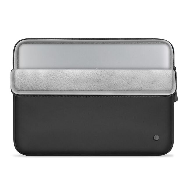 Husă Laptop Premium 13–14” pentru MacBook, Lenovo, ASUS – Design Slim, Interior Căptușit, Compartiment Accesorii, Protecție Completă la Șocuri și Zgârieturi, negru
