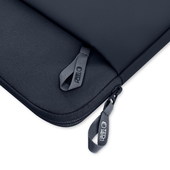 Husă Laptop Premium 13–14” pentru MacBook, Lenovo, ASUS – Design Slim, Interior Căptușit, Compartiment Accesorii, Protecție Completă la Șocuri și Zgârieturi, navy blue