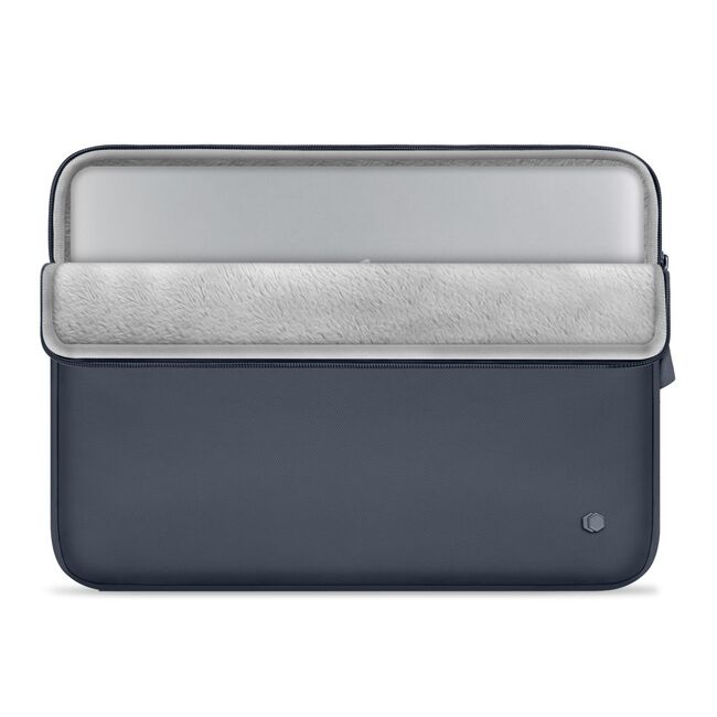 Husă Laptop Premium 13–14” pentru MacBook, Lenovo, ASUS – Design Slim, Interior Căptușit, Compartiment Accesorii, Protecție Completă la Șocuri și Zgârieturi, navy blue