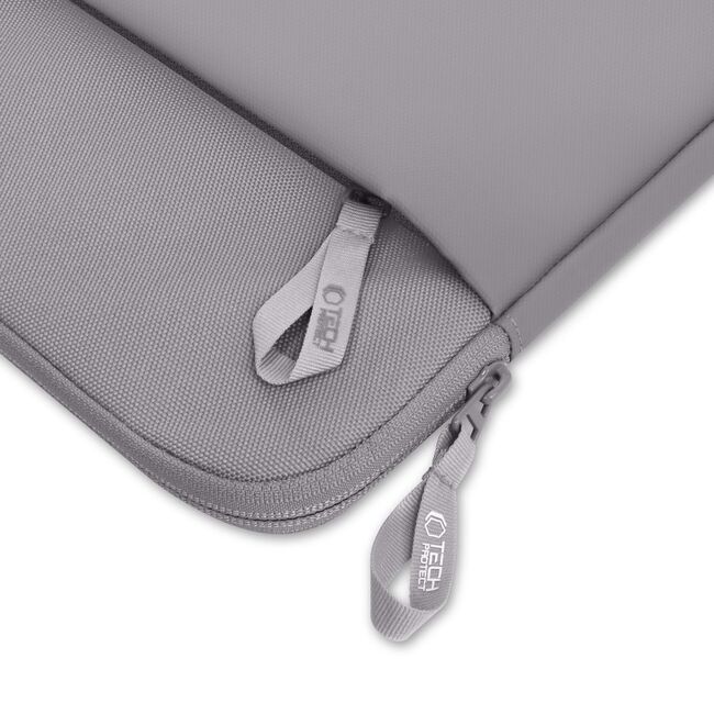 Husă Laptop Premium 15–16” pentru MacBook, Lenovo, ASUS – Căptușeală Moale, Compartiment Accesorii, Design Slim, Protecție Completă la Șocuri și Zgârieturi, gri
