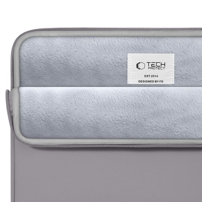 Husă Laptop Premium 15–16” pentru MacBook, Lenovo, ASUS – Căptușeală Moale, Compartiment Accesorii, Design Slim, Protecție Completă la Șocuri și Zgârieturi, gri