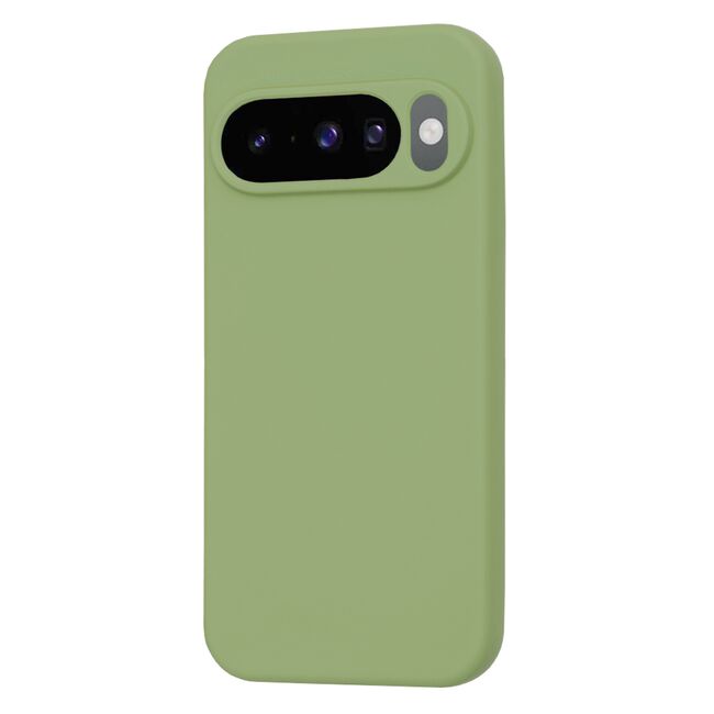 Husa pentru  Google Pixel 10 Pro / Pixel 10 Liquid Silicone, subțire, captusita cu microfibra, anti amprentă, protectie cameră foto, Verde