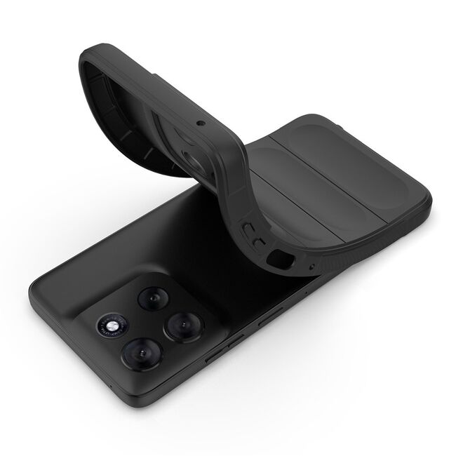 Husa pentru  Motorola Moto G56 Liquid Silicone, Microfibre Lining, Non-Slip Airbag Design, Negru