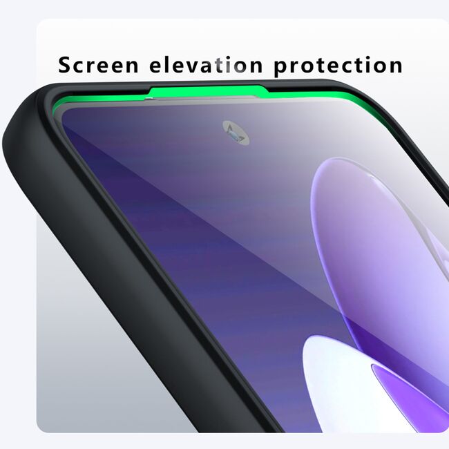 Husa pentru  Oppo A5 Pro 5G cu protectie pentru lentile si MagSafe EasyCharge, Ghost Series Anti-ingalbenire, frosted - Negru