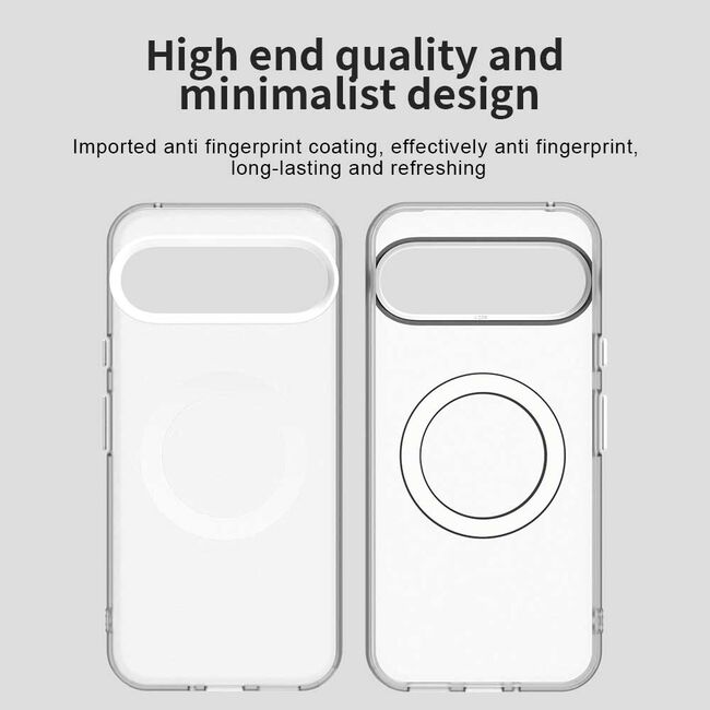 Husa premium pentru  Google Pixel 10 Pro / Pixel 10 VivaShell Fusion compatibila MagSafe, Anti-Shock - Protectie Avansata Display & Camera - Design Slim și Elegant - Alb