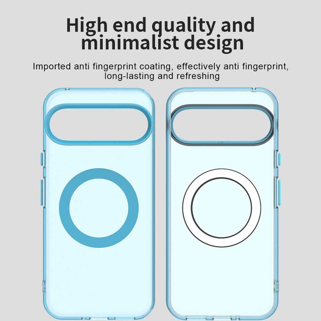 Husa premium pentru  Google Pixel 10 Pro / Pixel 10 VivaShell Fusion compatibila MagSafe, Anti-Shock - Protectie Avansata Display & Camera - Design Slim și Elegant - Albastru