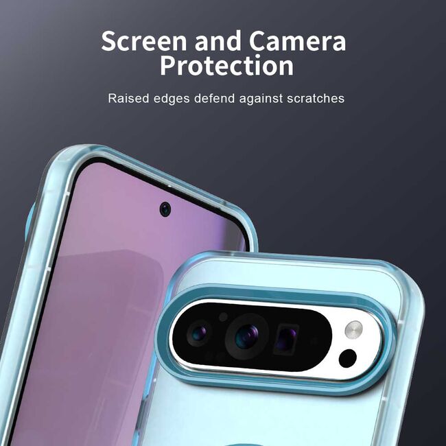 Husa premium pentru  Google Pixel 10 Pro / Pixel 10 VivaShell Fusion compatibila MagSafe, Anti-Shock - Protectie Avansata Display & Camera - Design Slim și Elegant - Albastru