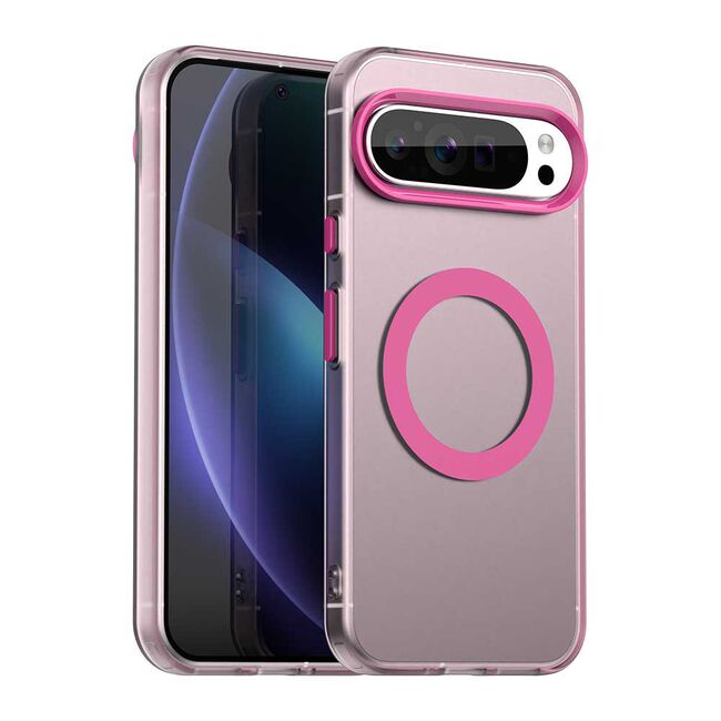 Husa premium pentru  Google Pixel 10 Pro / Pixel 10 VivaShell Fusion compatibila MagSafe, Anti-Shock - Protectie Avansata Display & Camera - Design Slim și Elegant - Roz