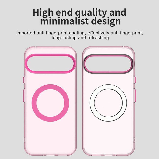 Husa premium pentru  Google Pixel 10 Pro / Pixel 10 VivaShell Fusion compatibila MagSafe, Anti-Shock - Protectie Avansata Display & Camera - Design Slim și Elegant - Roz
