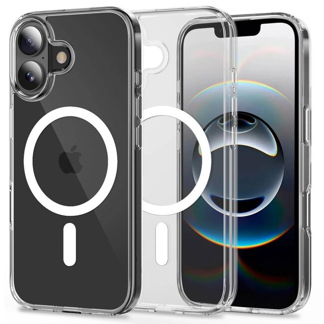Husa pentru iPhone 17 cu MagSafe Crystal Clear Back Series - transparenta