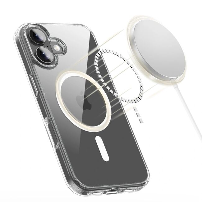 Husa pentru iPhone 17 cu MagSafe Crystal Clear Back Series - transparenta