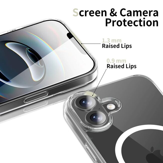 Husa pentru iPhone 17 cu MagSafe Crystal Clear Back Series - transparenta