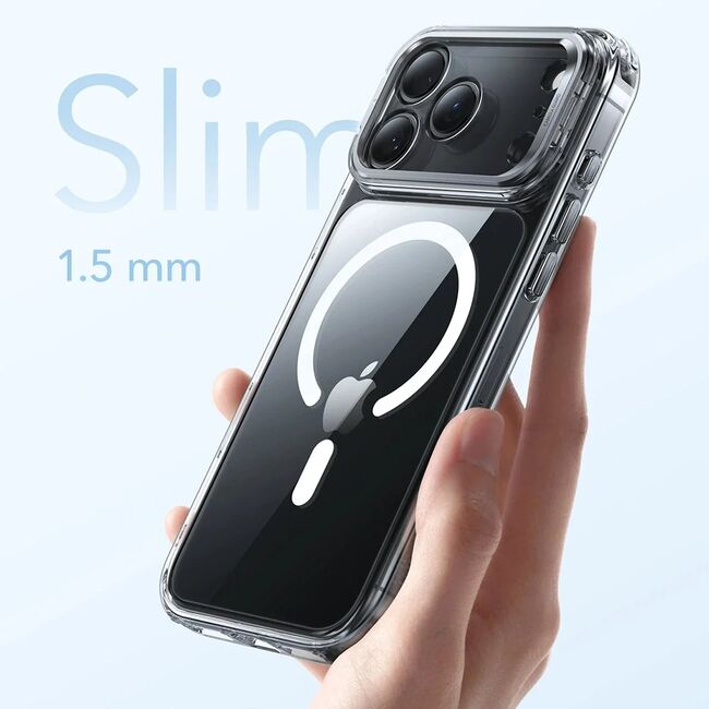 Husa pentru iPhone 17 Pro - ESR Classic Hybrid HaloLock Kickstand - Clear