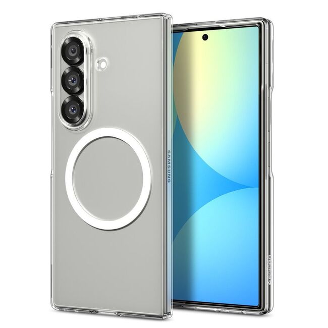 Husa pentru Samsung Galaxy Z Fold 7 - Spigen Air Skin MagSafe - Crystal Clear / White