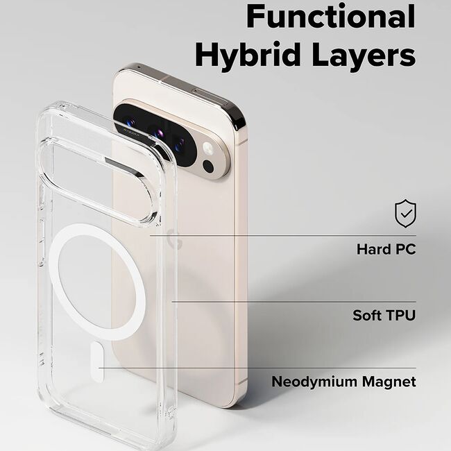 Husa pentru Google Pixel 10 / 10 Pro - Ringke Fusion MagSafe - Clear